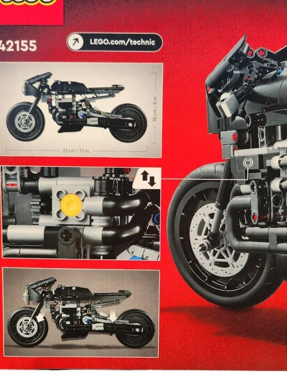 NEW LEGO Technic Batman BATCYCLE Set 42155 Motorcycle Collectible Toy Model Buil
